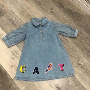 French Cat Denim Dress